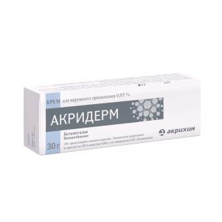 Акридерм 0.05% 30г крем - Добрая аптека
