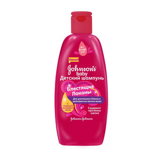 JOHNSON'S Шампунь для волос Блестящие локоны 300мл - Добрая аптека