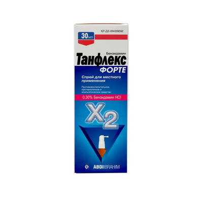ТАНФЛЕКС ФОРТЕ 0.3% 30мл спрей д/мест прим - Добрая аптека