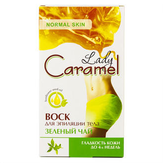 Lady caramel теплый воск д/эпиляции зеленый чай№16+2 салфетки REL1 - Добрая аптека