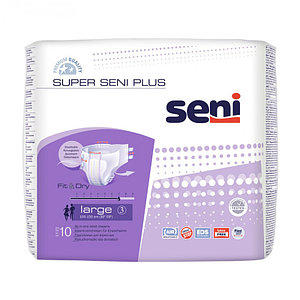 Super Seni Plus Large 10 шт. подгузники для взрослых - Добрая аптека