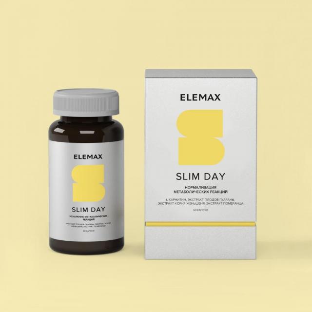 ELEMAX SLIM DAY Нормализация метаболических реакций №60 капсул REL1 - Добрая аптека