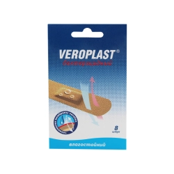 ПЛАСТЫРЬ ВЕРОПЛАСТ БАКТЕРИЦИДНЫЙ N20 1.9Х7.2СМ ВЛАГОСТОЙКИЙ - Добрая аптека