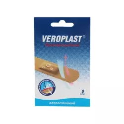 ПЛАСТЫРЬ ВЕРОПЛАСТ БАКТЕРИЦИДНЫЙ N20 1.9Х7.2СМ ВЛАГОСТОЙКИЙ - Добрая аптека