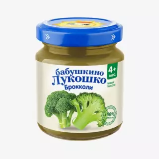 БАБУШКИНО ЛУКОШКО ПЮРЕ 100г БРОККОЛИ 4МЕС.+ - Добрая аптека