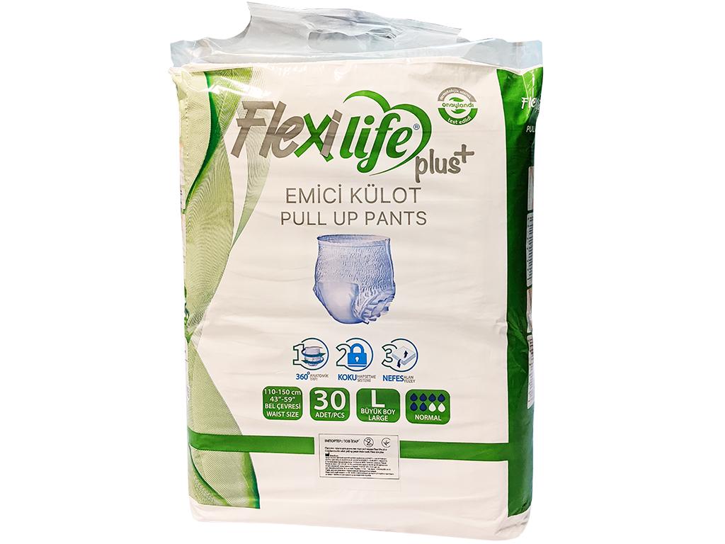 Flexi Life plus pull up adult pants 30 PCS .(Трусики для взрослых 30 шт) L REL1 - Добрая аптека