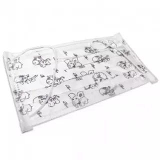 МАСКА МЕД. НА РЕЗИНКЕ ДЕТСКАЯ С РИСУНКОМ - Добрая аптека