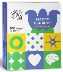 МАСЛО ЛЬНЯНОЕ 0.3г N100 капс - Добрая аптека