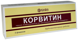КОРВИТИН 0.5г N5 пор лиоф д/р-ра д/ин - Добрая аптека