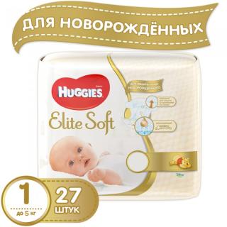 Huggies Elite Soft 1 подгузники №27 - Добрая аптека