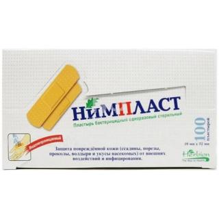 ЛЕЙКОПЛАСТЫРЬ БАКТЕРИЦИДНЫЙ НИМПЛАСТ 1.9Х7.2СМ N100 - Добрая аптека