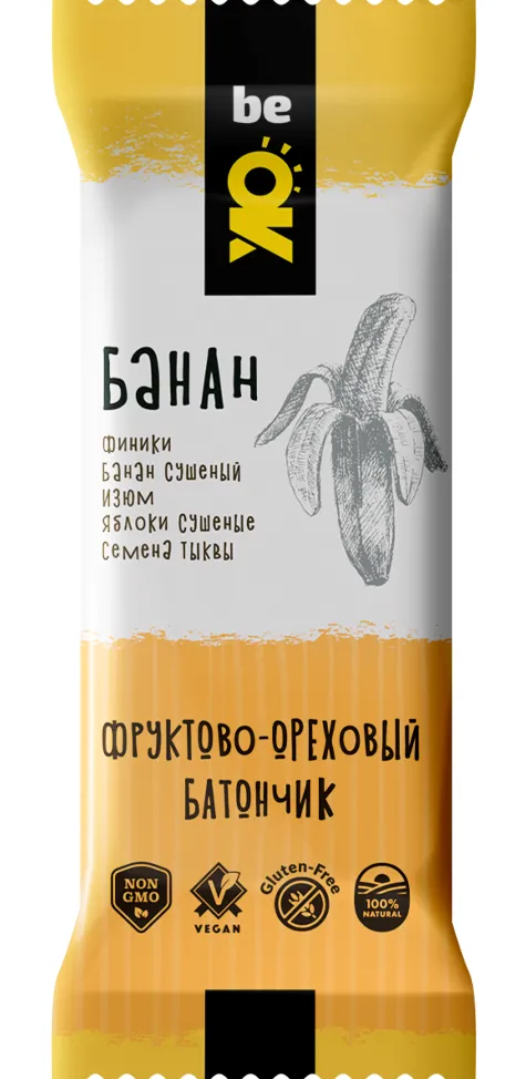 БИО ЭЛИТ ФРУКТОВО-ОРЕХОВЫЙ БАТОНЧИК БАНАН - Добрая аптека