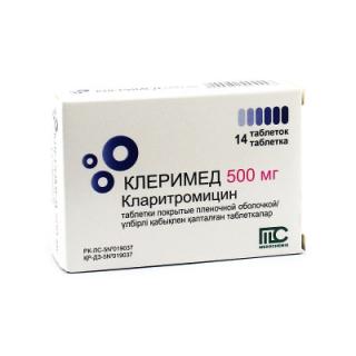 КЛЕРИМЕД 500мг N14 таб п.п.о. - Добрая аптека