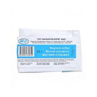 МАГНИЯ СУЛЬФАТ 25г пор д/р-ра д/внут прим - Добрая аптека