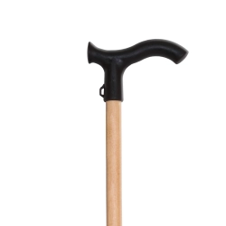 ТРОСТЬ ДЕРЕВЯННАЯ 528 С ПЛАСТМАССОВОЙ РУЧКОЙ 850-940ММ - Добрая аптека