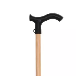 ТРОСТЬ ДЕРЕВЯННАЯ 528 С ПЛАСТМАССОВОЙ РУЧКОЙ 850-940ММ - Добрая аптека