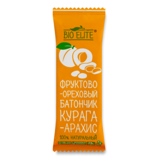 БИО ЭЛИТ БАТОНЧИК ФРУКТОВО-ОРЕХОВЫЙ КУРАГА/АРАХИС - Добрая аптека