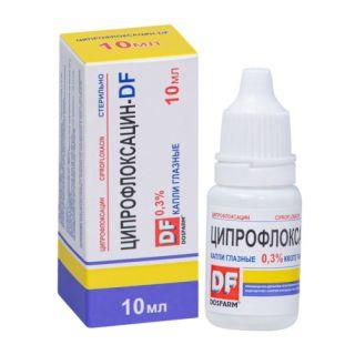 ЦИПРОФЛОКСАЦИН-DF 0.3% 10мл N1 капли глаз - Добрая аптека