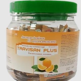 ТРАВИСАН ПЛЮС N100 ЛЕДЕНЦЫ АПЕЛЬСИН - Добрая аптека