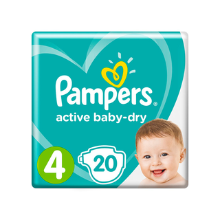 Pampers Active Baby maxi №4 подгузники 7-18кг №20 - Добрая аптека