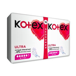 Kotex Ultra Super сетчатые женские прокладки №16 - Добрая аптека