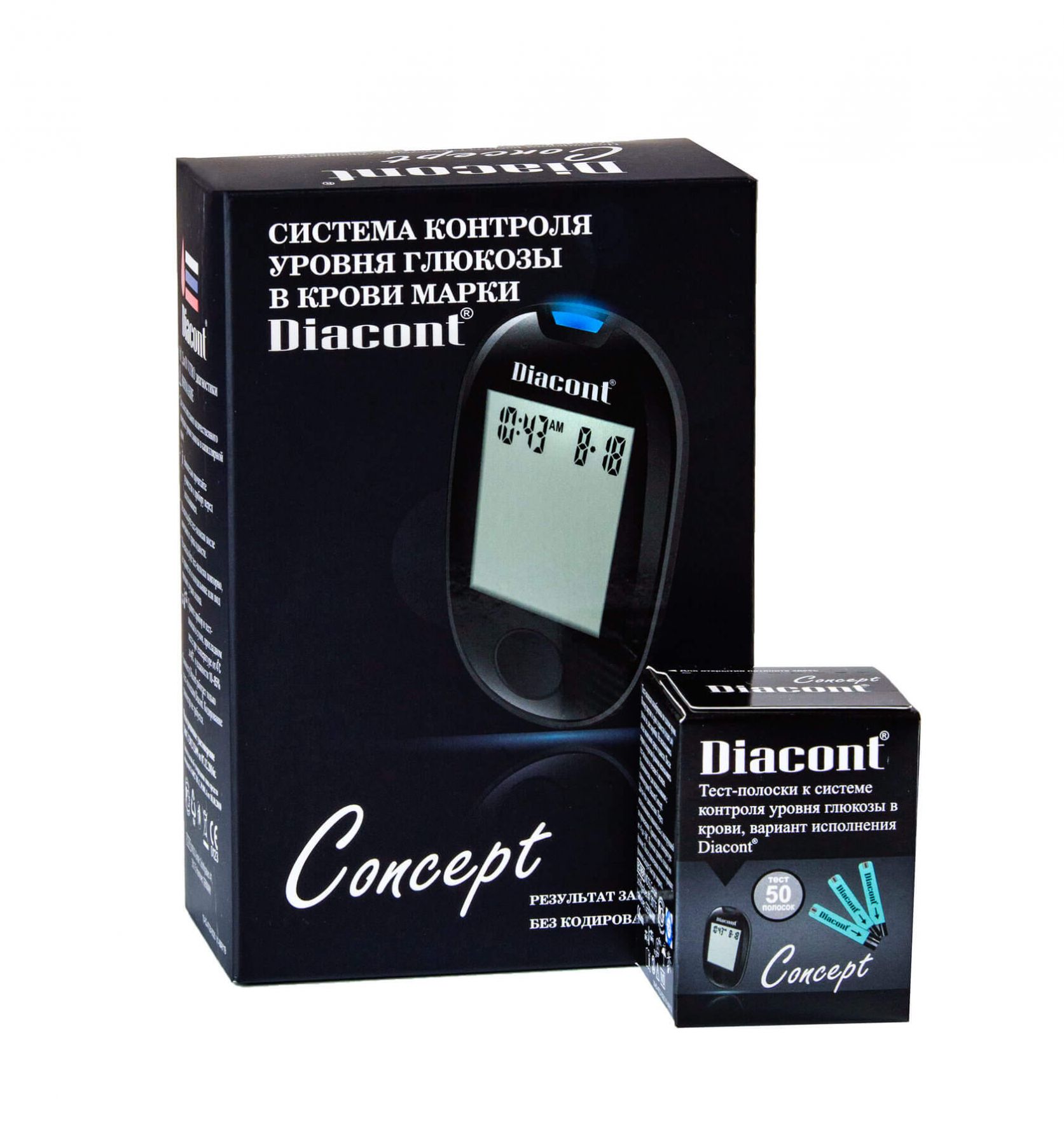 Глюкометр Диаконт комплект+100 тест полосок REL1 - Добрая аптека
