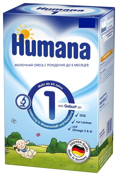 Humana 1 Начальная молочная смесь с 0 до 6 месяцев 300г - Добрая аптека