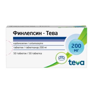 ФИНЛЕПСИН-ТЕВА 200мг N50 таб - Добрая аптека