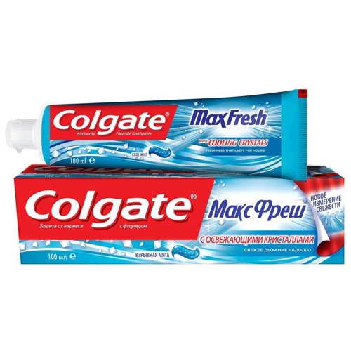 COLGATE ЗУБНАЯ ПАСТА МАКС ФРЕШ 100мл ВЗРЫВНАЯ МЯТА - Добрая аптека
