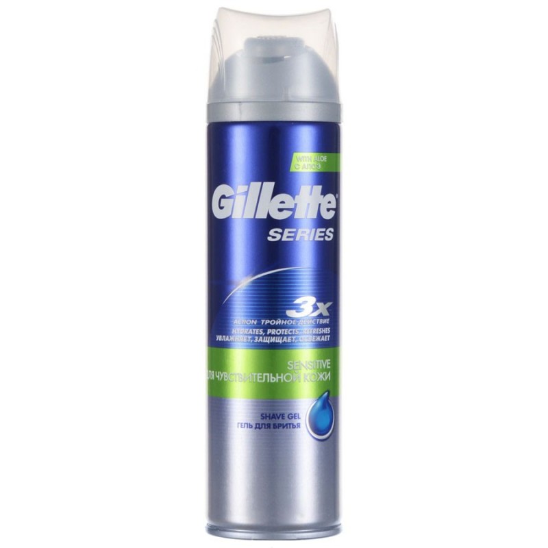 GIllette Series Гель для бритья с алоэ 200мл - Добрая аптека