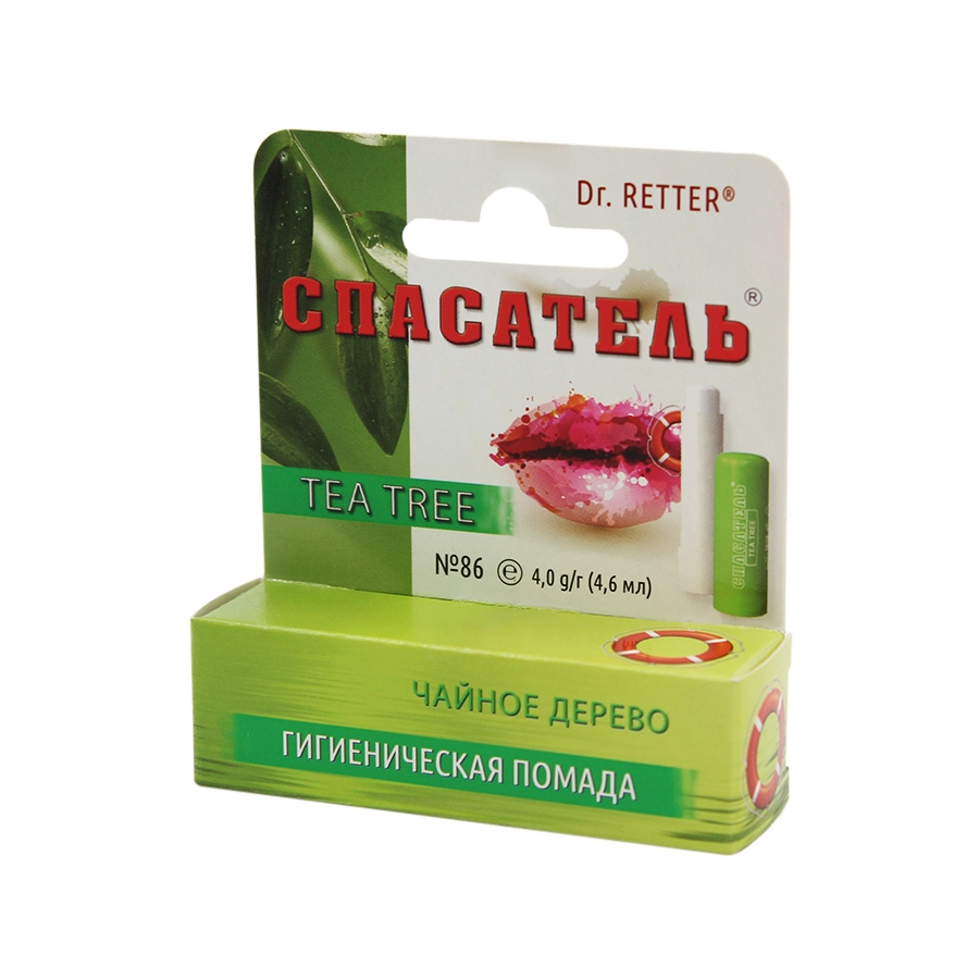 СПАСАТЕЛЬ ПОМАДА ГИГИЕНИЧЕСКАЯ 4.6г ЧАЙНОЕ ДЕРЕВО - Добрая аптека