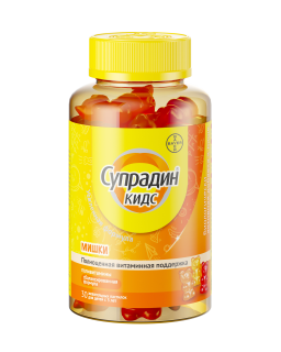 СУПРАДИН КИДС 4г N30 паст жев МИШКИ - Добрая аптека