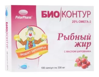 РЫБНЫЙ ЖИР N100 капс С МАСЛОМ ШИПОВНИКА - Добрая аптека