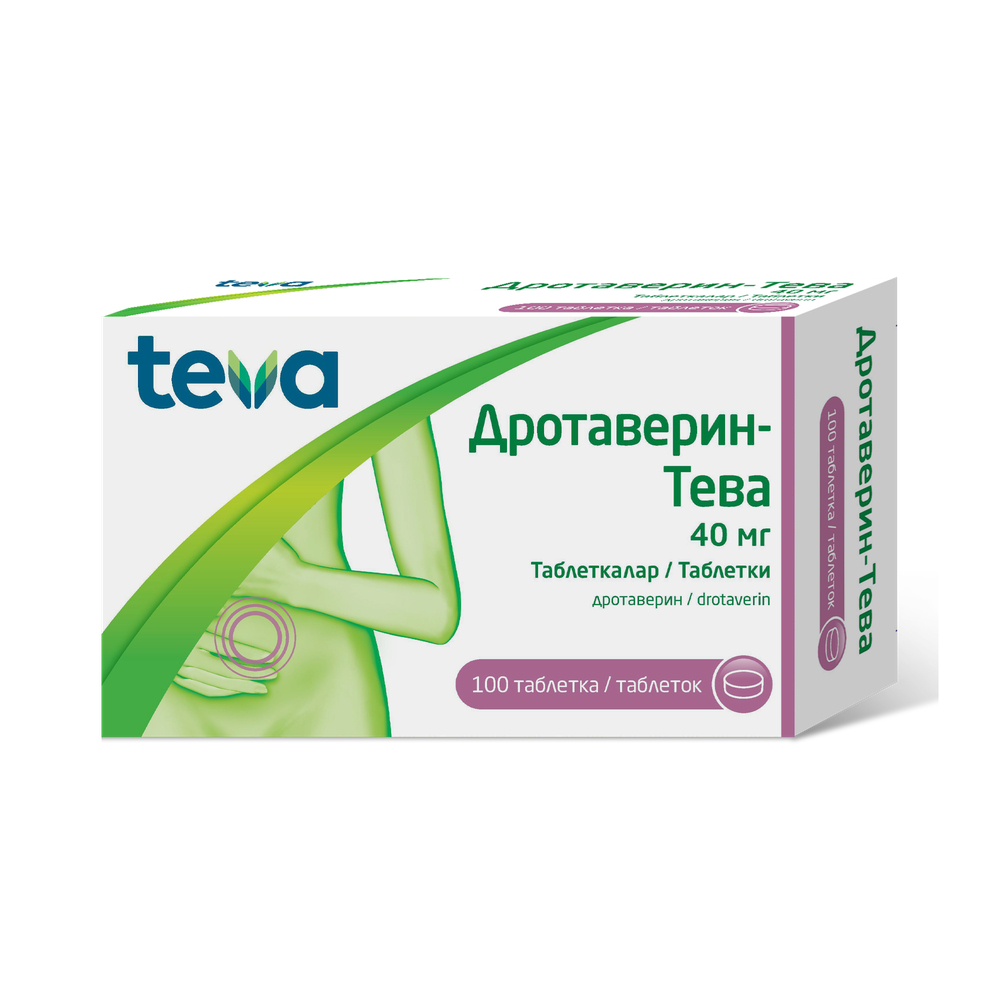 ДРОТАВЕРИН-ТЕВА 40мг N100 таб - Добрая аптека