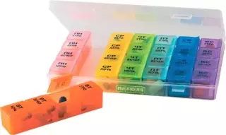 ТАБЛЕТНИЦА-КОНТЕЙНЕР ПИЛЮЛЯ 3760 НА 7 ДНЕЙ ДОРОЖНАЯ - Добрая аптека