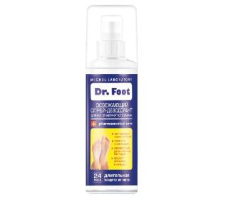 Dr Foot Освежающий спрей-дезодорант для ног от неприятного запаха Флакон 150 мл REL1 - Добрая аптека