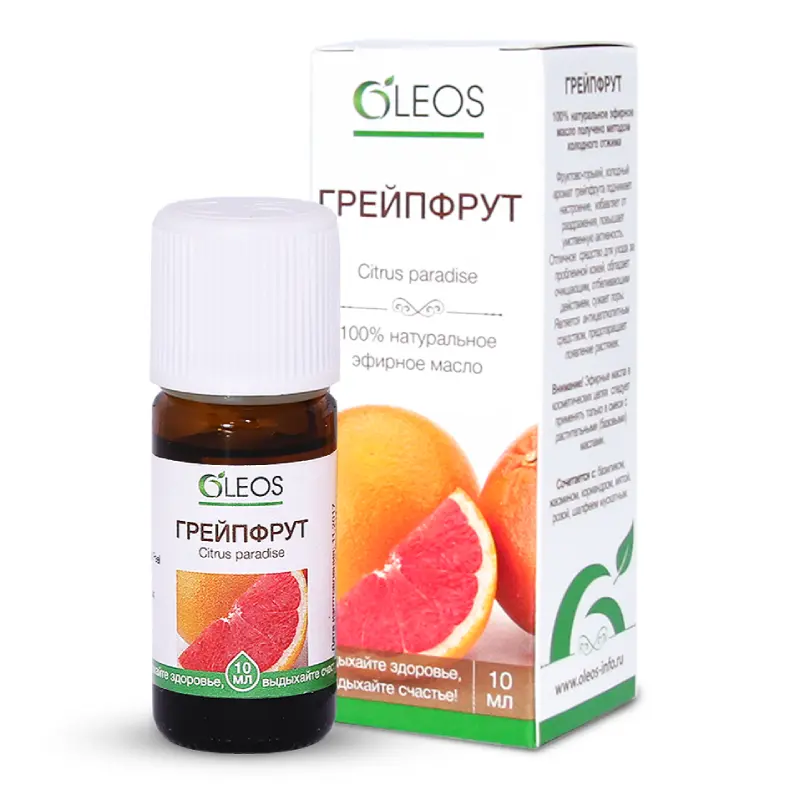 ОЛЕОС МАСЛО ГРЕЙПФРУТА ЭФИРНОЕ 10мл - Добрая аптека