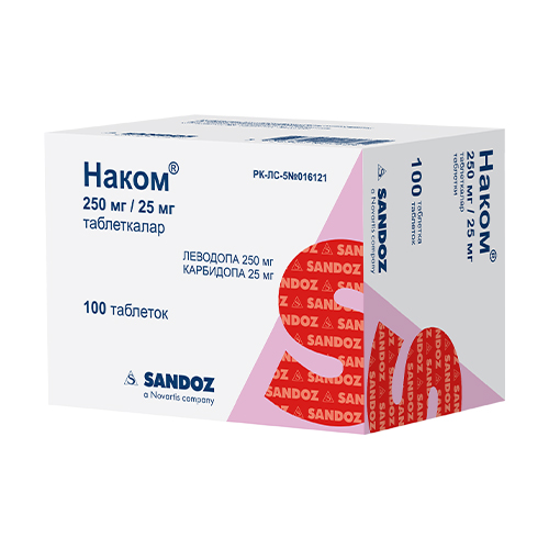 НАКОМ 250мг+25мг N100 таб - Добрая аптека