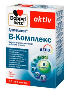 ДОППЕЛЬГЕРЦ АКТИВ В-КОМПЛЕКС N30 таб - Добрая аптека