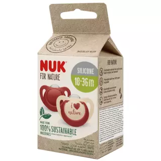 NUK ПУСТЫШКА СИЛИКОН НАТУР N2 18-36МЕС. - Добрая аптека