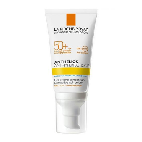 LA ROCHE-POSAY АНТГЕЛИОС ГЕЛЬ-КРЕМ Д/ЛИЦА 50мл ЖИРН/ПРОБЛ/АКНЕ SPF50+ - Добрая аптека