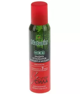 ГАРДЕКС НАТУРИН аэр 150мл СУПЕР СИЛА 3в1 КОМ/КЛЕЩ/МОШ N008 - Добрая аптека