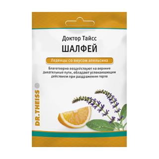 ДОКТОР ТАЙСС ЛЕДЕНЦЫ ОТ КАШЛЯ 50г ШАЛФЕЙ АПЕЛЬСИН - Добрая аптека