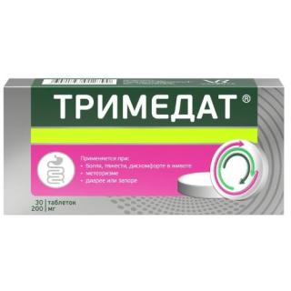 ТРИМЕДАТ 200мг N30 таб конт яч уп - Добрая аптека