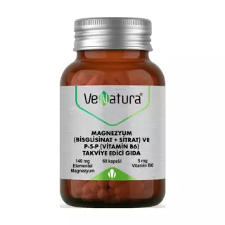 ВЕНАТУРА МАГНИЙ ЦИТРАТ Р-5-Р (ВИТАМИН В6) 200мг N60 капс - Добрая аптека