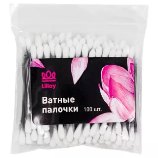 LILLAY ВАТНЫЕ ПАЛОЧКИ N100 ПАКЕТ - Добрая аптека