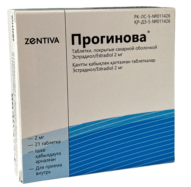 ПРОГИНОВА 2мг N21 таб покр сах обол ПРОГИНОВА 2мг N21 таб покр сах обол - Добрая аптека