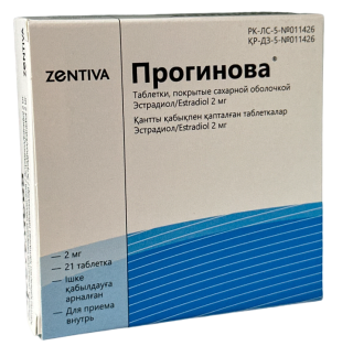 ПРОГИНОВА 2мг N21 таб покр сах обол - Добрая аптека