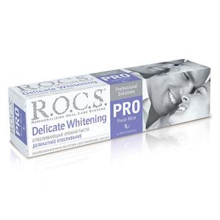 РОКС ПРО ЗУБНАЯ ПАСТА 135г ДЕЛИКАТ ОТБЕЛИВАНИЕ ОСВЕЖ МЯТА - Добрая аптека