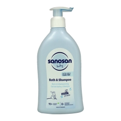 SANOSAN ШАМПУНЬ ДЛЯ МЛАДЕНЦЕВ С ОЛИВК МАСЛОМ И ПРОТЕИН 200мл - Добрая аптека
